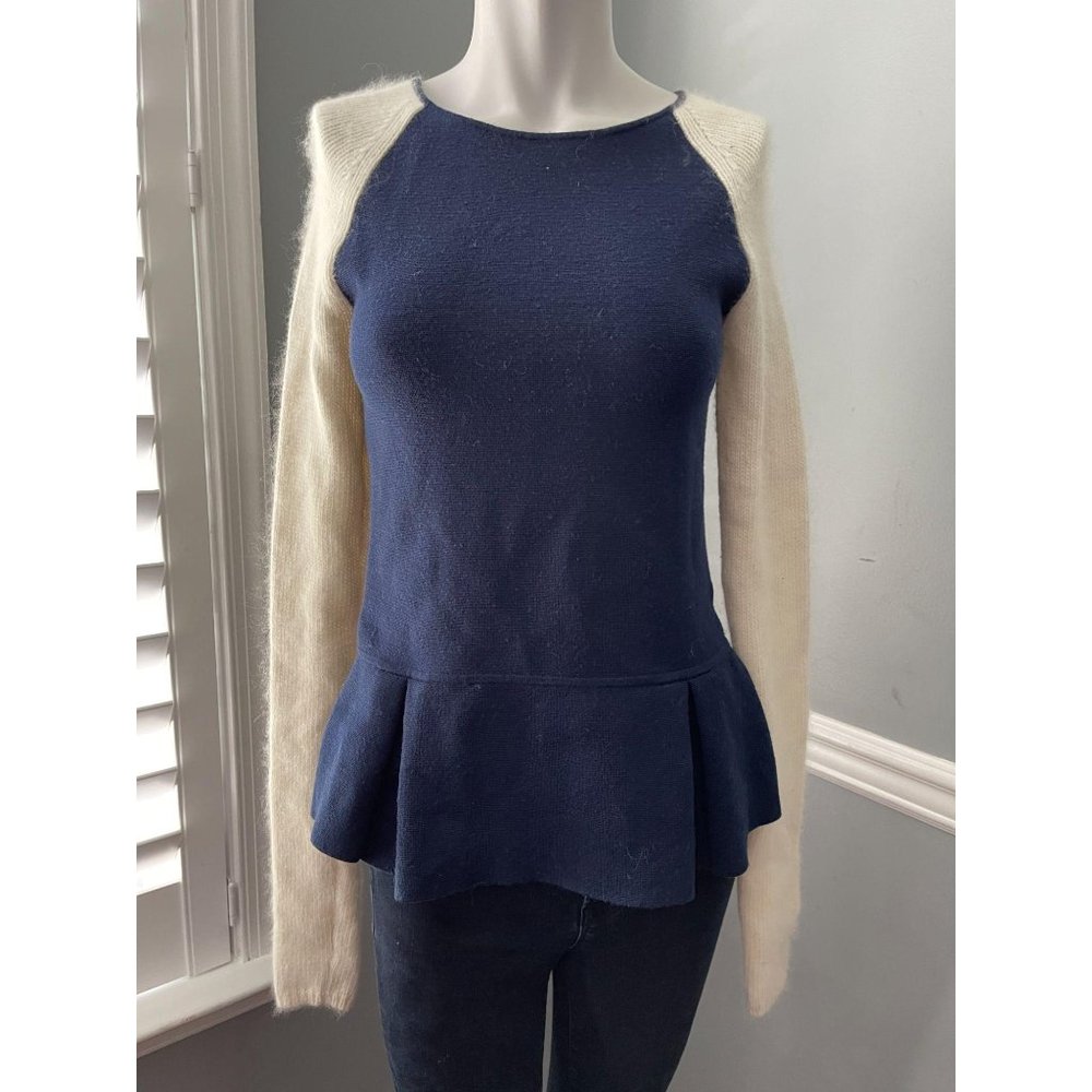 Timo Weiland Dancer Knit Peplum Angora Sweater - 6